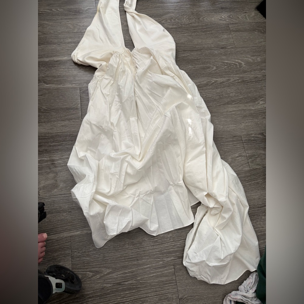Elegant White Swim Coverup